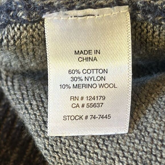 Johnston & Murphy Blue Vneck Sweater size XL Blue - Picture 6 of 7